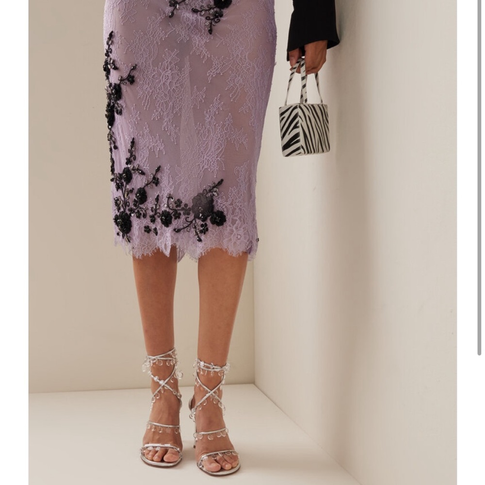 Des Phemmes Lace Embroidered Midi Skirt size IT 40